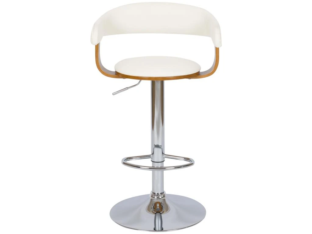 Chaise De Bar Blanche Harold Avec Accoudoirs 62/84 Cm 7 Chaise De Bar Blanche Harold Avec Accoudoirs 62/84 Cm – Image 5