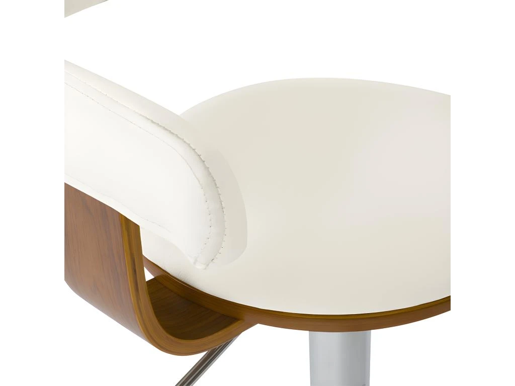 Chaise De Bar Blanche Harold Avec Accoudoirs 62/84 Cm 9 Chaise De Bar Blanche Harold Avec Accoudoirs 62/84 Cm – Image 7