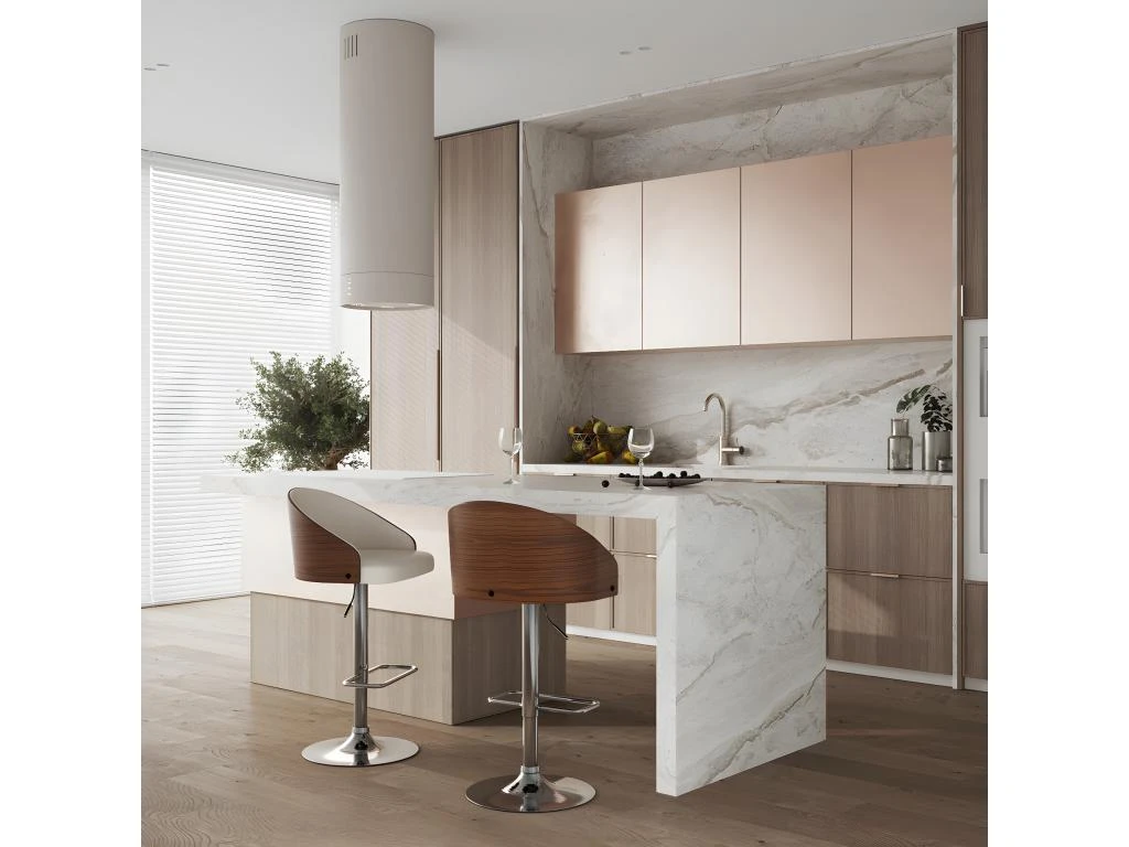 Chaise De Bar Carmelo Beige 63/84 Cm 4 Chaise De Bar Carmelo Beige 63/84 Cm – Image 2