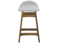Tabouret De Bar Mi-hauteur Gemma Gris Et Bois Foncé 64 Cm (lot De 2) -Electroménager Soldes tabouret haut 22350377