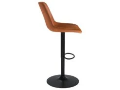 Chaise De Bar Solveig En Cuir Synthétique Camel 60,5/80,5 Cm (lot De 2) -Electroménager Soldes tabouret haut 22350729