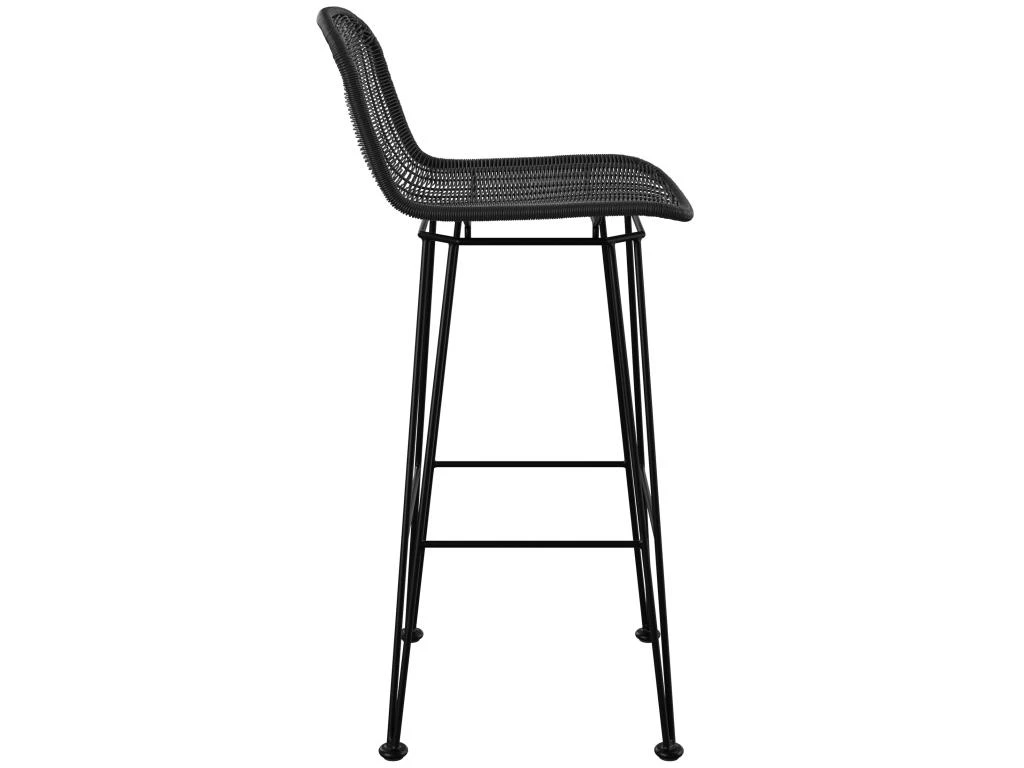 Chaise De Bar Jigani Noire 76 Cm (lot De 2) 9 Chaise De Bar Jigani Noire 76 Cm (lot De 2) – Image 7