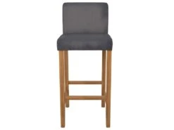 Chaise De Bar Havane En Tissu Gris Foncé 75 Cm (lot De 2) -Electroménager Soldes tabouret haut 22351827