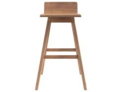 Chaise De Bar Greta En Bois De Teck 72,5 Cm -Electroménager Soldes tabouret haut 22352011