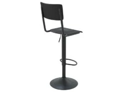 Chaise De Bar Clem Noire Réglable 60/80 Cm (lot De 2) -Electroménager Soldes tabouret haut 22352143