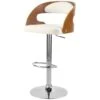 Chaise De Bar Blanche Louis 62/84 Cm 1 Chaise De Bar Blanche Louis 62/84 Cm -Electroménager Soldes tabouret haut 22352251