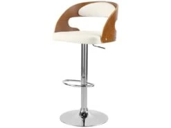 Chaise De Bar Blanche Louis 62/84 Cm