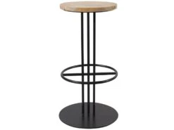Tabouret De Bar Sansa En Bois Et Métal 75 Cm -Electroménager Soldes tabouret haut 22352343