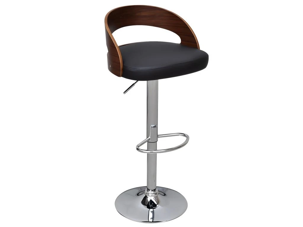 Tabourets De Bar Lot De 2 Bois Courbé 4 Tabourets De Bar Lot De 2 Bois Courbé – Image 2