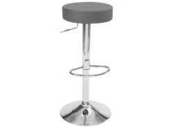 KAYELLES Lot De 2 Tabourets Bar Rond Réglable En Hauteur YO (Gris) -Electroménager Soldes tabouret haut 22748751