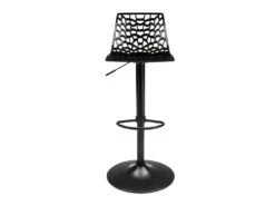Lot De 2 Tabourets De Bar CLARK - Polypropylène - Noir - Base Noire -Electroménager Soldes tabouret 345627