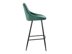 Lot De 2 Tabourets De Bar - Velours - Vert Foncé - MASURIE -Electroménager Soldes tabouret 361089