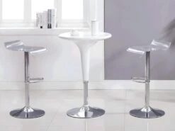 Lot De 2 Tabourets De Bar OLIVER - Acrylique - Transparent -Electroménager Soldes tabouret 364683