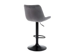 Lot De 2 Tabourets De Bar LIMA II - Velours Et Métal - Gris -Electroménager Soldes tabouret 448269
