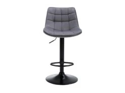 Lot De 2 Tabourets De Bar LIMA II - Velours Et Métal - Gris -Electroménager Soldes tabouret 448273