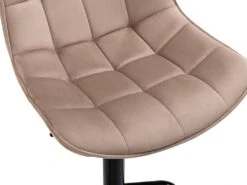 Lot De 2 Tabourets De Bar LIMA II - Velours Et Métal - Beige -Electroménager Soldes tabouret 448283