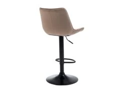 Lot De 2 Tabourets De Bar LIMA II - Velours Et Métal - Beige -Electroménager Soldes tabouret 448287