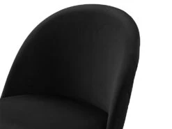 Lot De 2 Tabourets De Bar - Velours Et Métal Doré - Noir - MELBOURNE 17 Lot De 2 Tabourets De Bar - Velours Et Métal Doré - Noir - MELBOURNE -Electroménager Soldes tabouret 452501