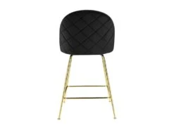 Lot De 2 Tabourets De Bar - Velours Et Métal Doré - Noir - MELBOURNE 16 Lot De 2 Tabourets De Bar - Velours Et Métal Doré - Noir - MELBOURNE -Electroménager Soldes tabouret 452507