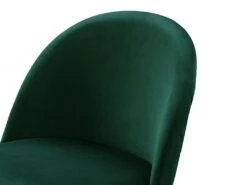 Lot De 2 Tabourets De Bar - Velours Et Métal Doré - Vert - MELBOURNE -Electroménager Soldes tabouret 452517
